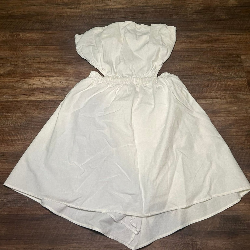 Petal & Pup- Charming White Mini Dress